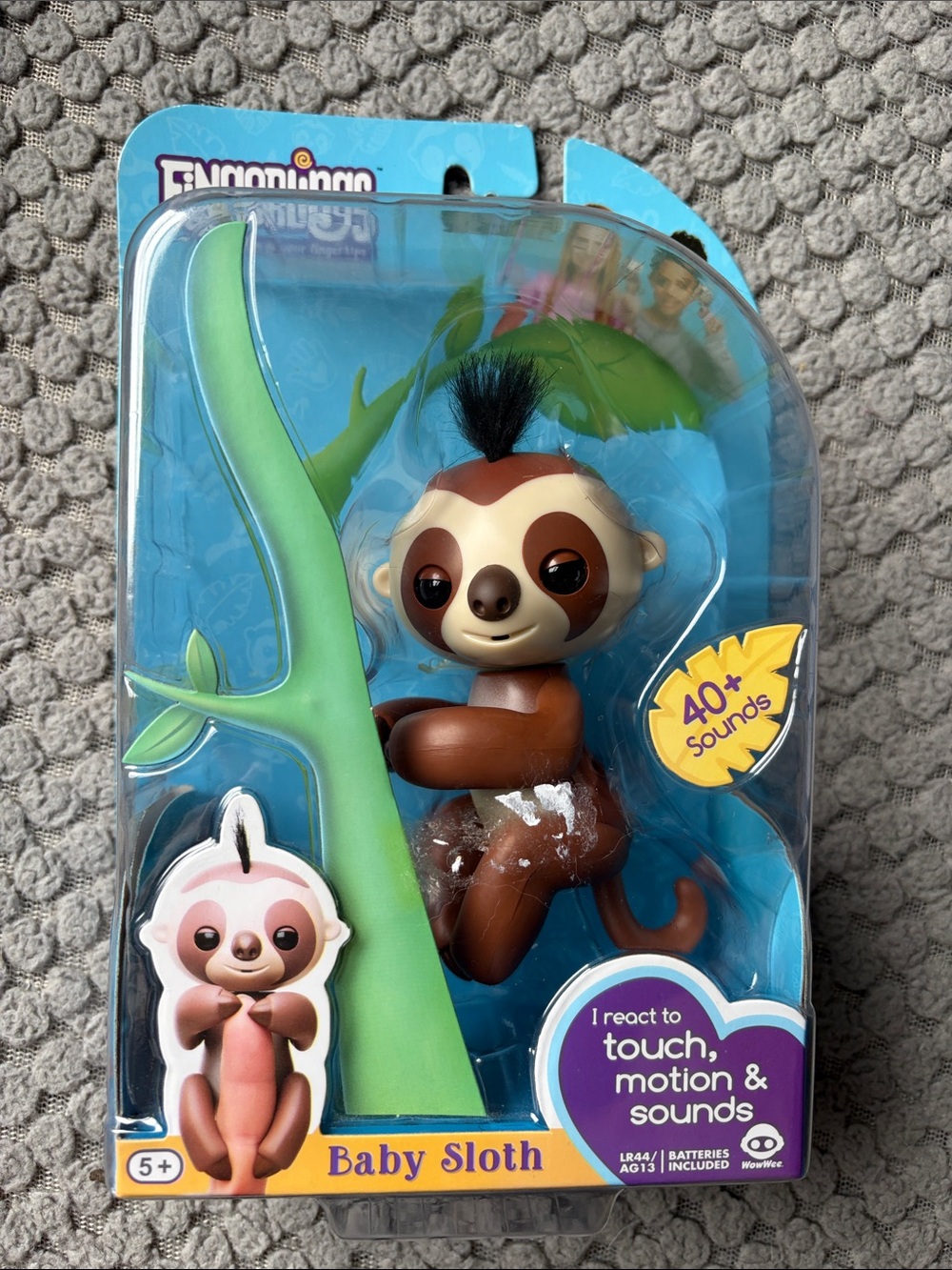 Baby Sloth Interactive Toy - Brown